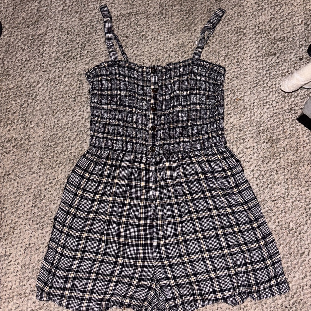 Plaid Romper